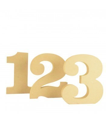 18mm Freestanding wooden numbers - CLARENDON